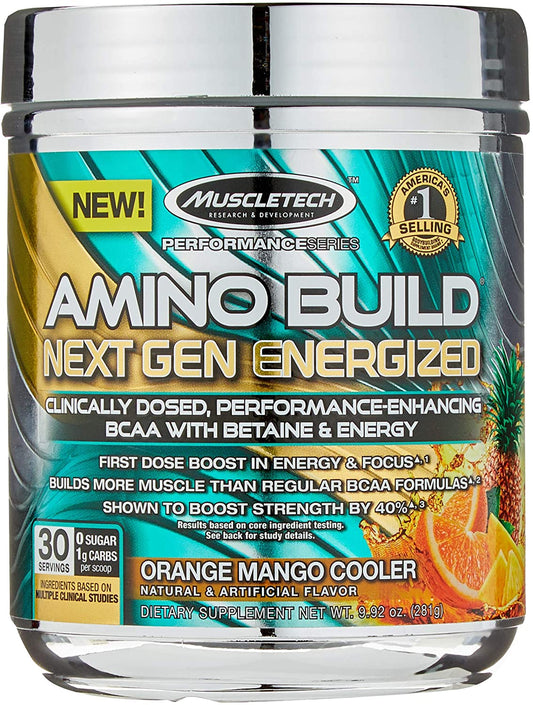 MuscleTech Amino Build - Next Gen Energized, Orange Mango - 281g