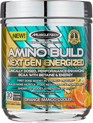 MuscleTech Amino Build - Next Gen Energized, Orange Mango - 281g