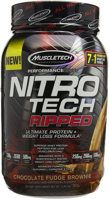 MuscleTech Nitro-Tech Ripped, Chocolate Fudge Brownie - 907g