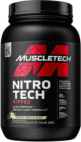 MuscleTech Nitro-Tech Ripped, French Vanilla Swirl - 907g