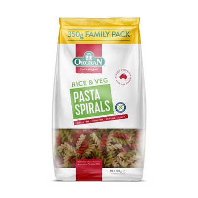 Orgran Vegetable & Rice Spirals 350g (Pack of 5)