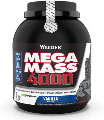 Weider Mega Mass 4000, Vanilla - 3000g