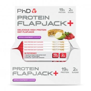 PhD Protein Flapjack+, Apple & Raspberry - 12 bars