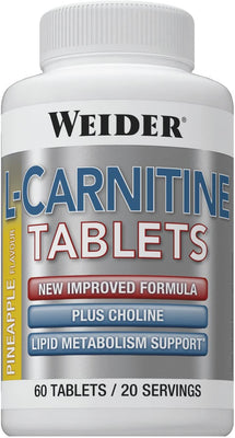 Weider L-Carnitine Tablets, Pineapple - 60 tabs