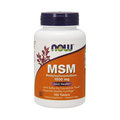 NOW Foods MSM Methylsulphonylmethane, 1500mg - 100 tabs