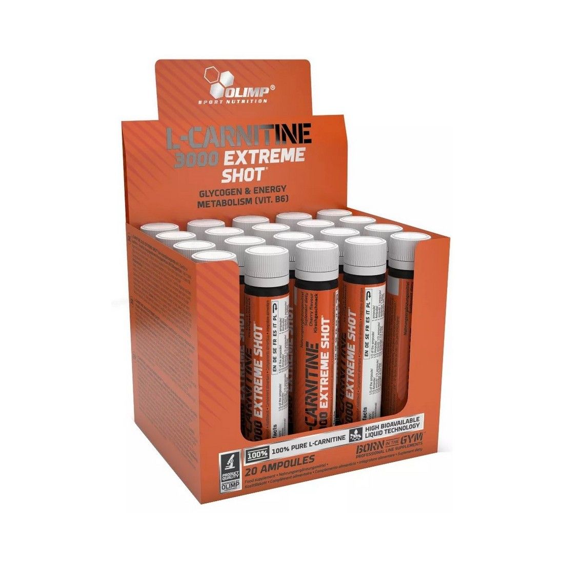 Olimp Nutrition L-Carnitine 3000 Extreme Shot, Cherry - 20 x 25 ml.