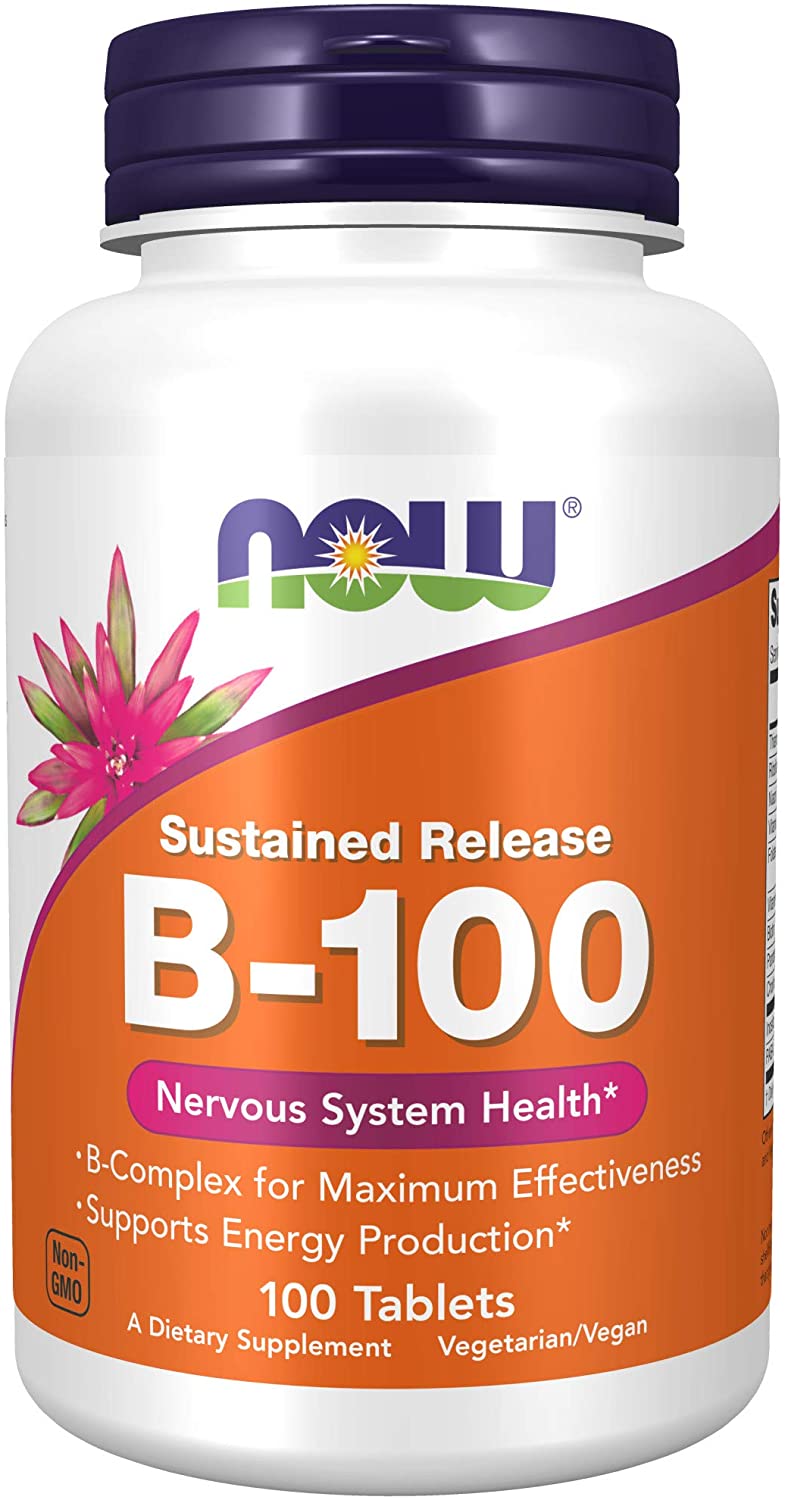 NOW Foods Vitamin B-100 Sustained Release - 100 tabs