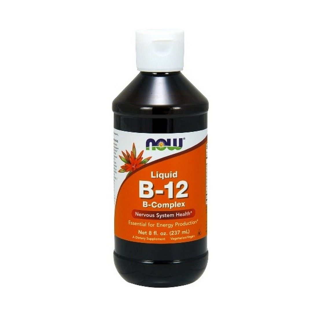 NOW Foods Vitamin B-12 Liquid B-Complex - 237 ml.