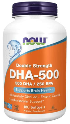 NOW Foods DHA-500, 500 DHA / 250 EPA - 90 softgels