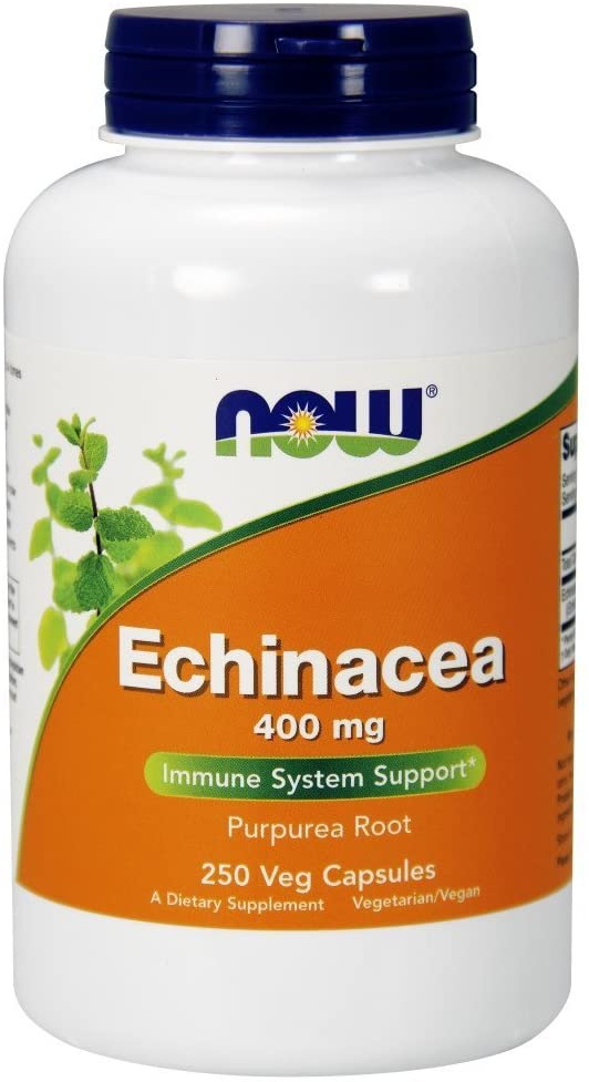 NOW Foods Echinacea, 400mg - 250 vcaps