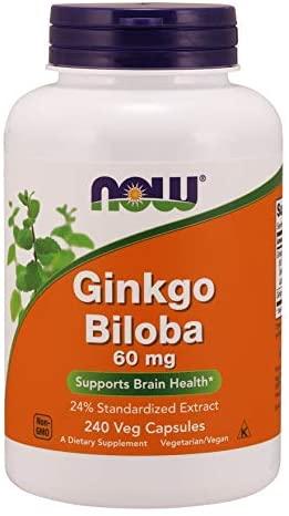 NOW Foods Ginkgo Biloba Double Strength, 120mg - 200 vcaps