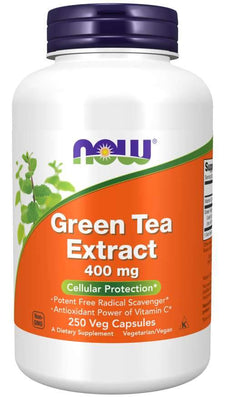 NOW Foods Green Tea Extract, 400mg - 250 vcaps