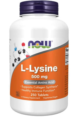 NOW Foods L-Lysine, 500mg - 250 tablets