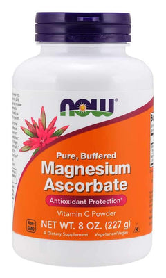 NOW Foods Magnesium Ascorbate, Pure Buffered Powder - 227g