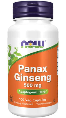 NOW Foods Panax Ginseng, 500mg - 100 caps