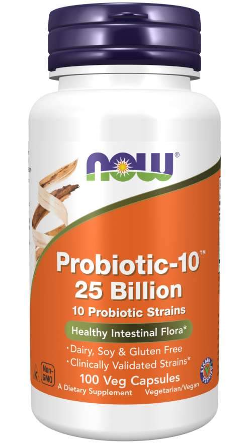 NOW Foods Probiotic-10, 25 Billion - 100 vcaps