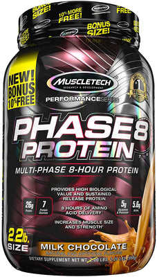 MuscleTech Phase8 Protein, Milk Chocolate - 998g
