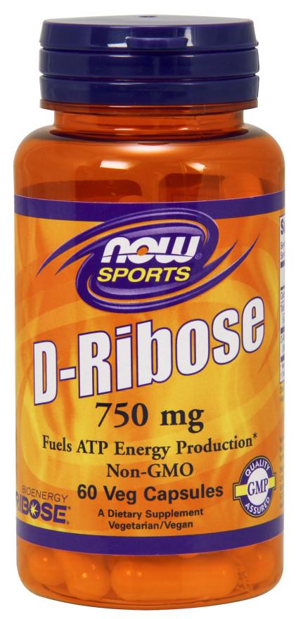 NOW Foods D-Ribose, 750mg - 60 vcaps
