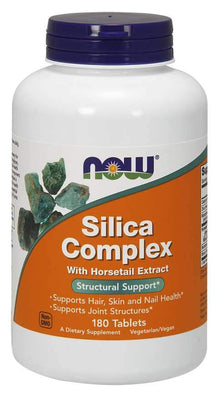 NOW Foods Silica Complex with Horsetail Extract - 180 tablets