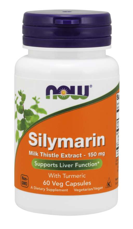 NOW Foods Silymarin with Turmeric, 150mg - 60 vcaps