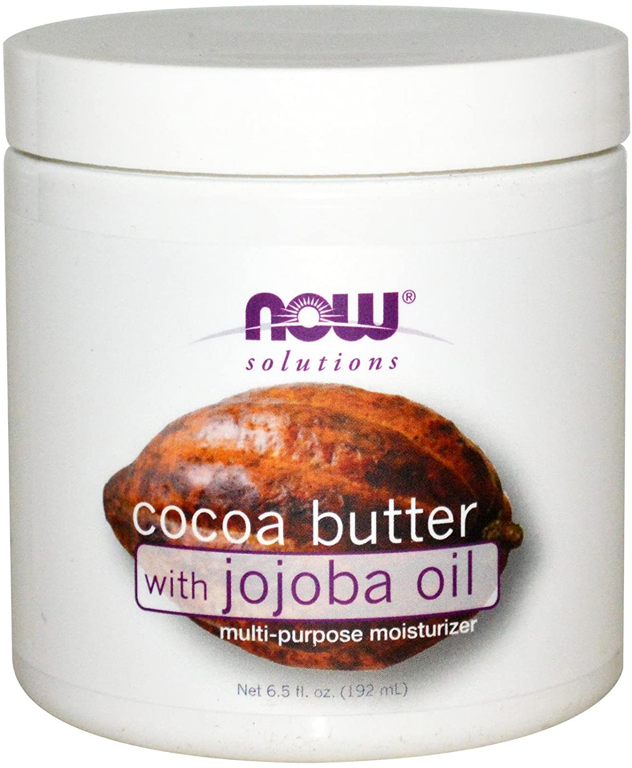 NOW Foods Cocoa Butter, with Jojoba Oil - 192 ml.