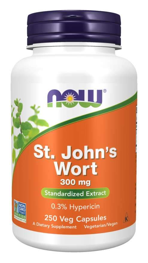 NOW Foods St. John's Wort, 300mg - 250 vcaps