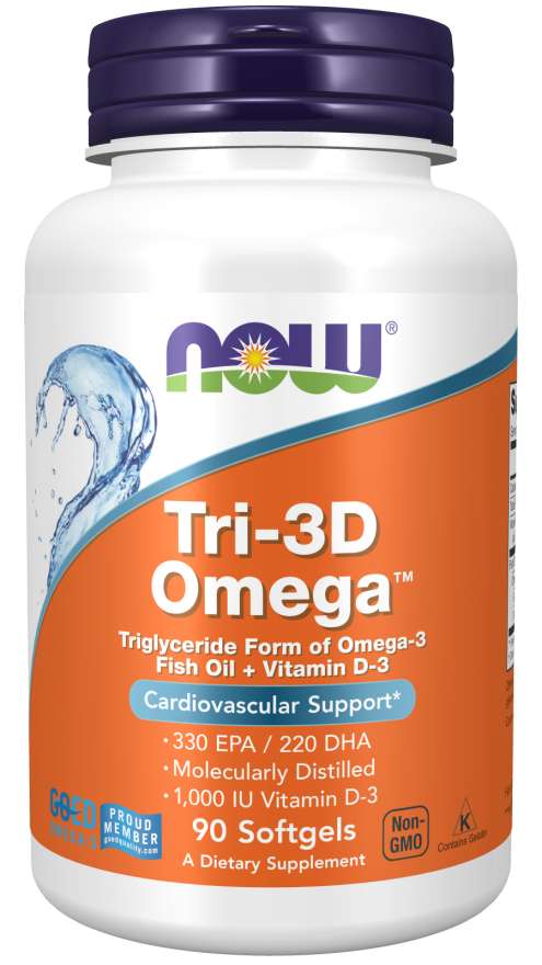 NOW Foods Tri-3D Omega - 90 softgels