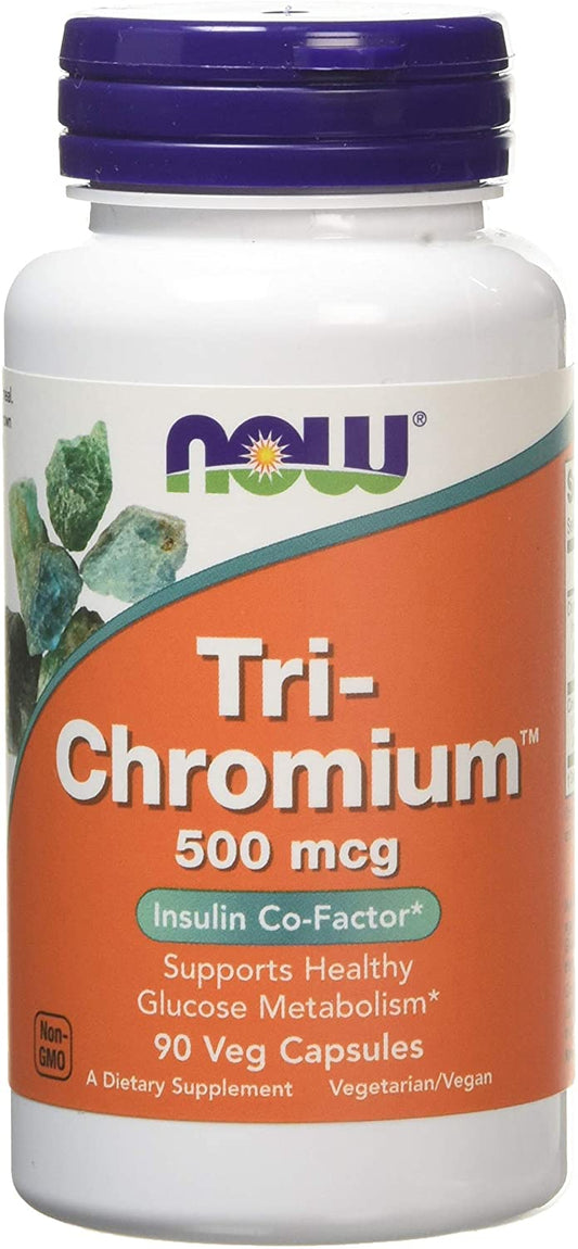 NOW Foods Tri-Chromium, 500mcg - 90 vcaps