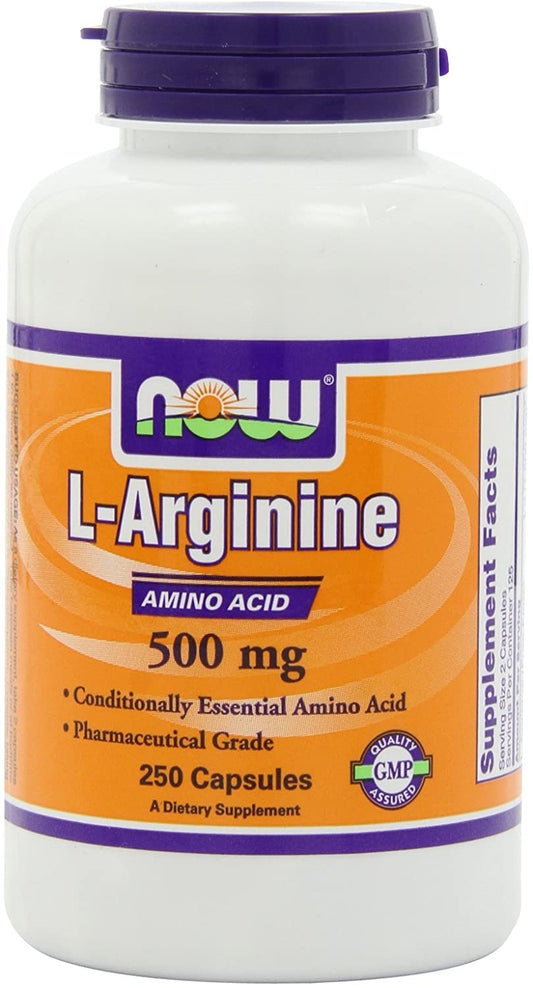 NOW Foods L-Arginine, 500mg - 250 caps