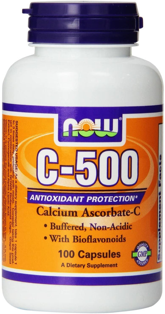 NOW Foods Vitamin C-500 Calcium Ascorbate-C - 100 caps