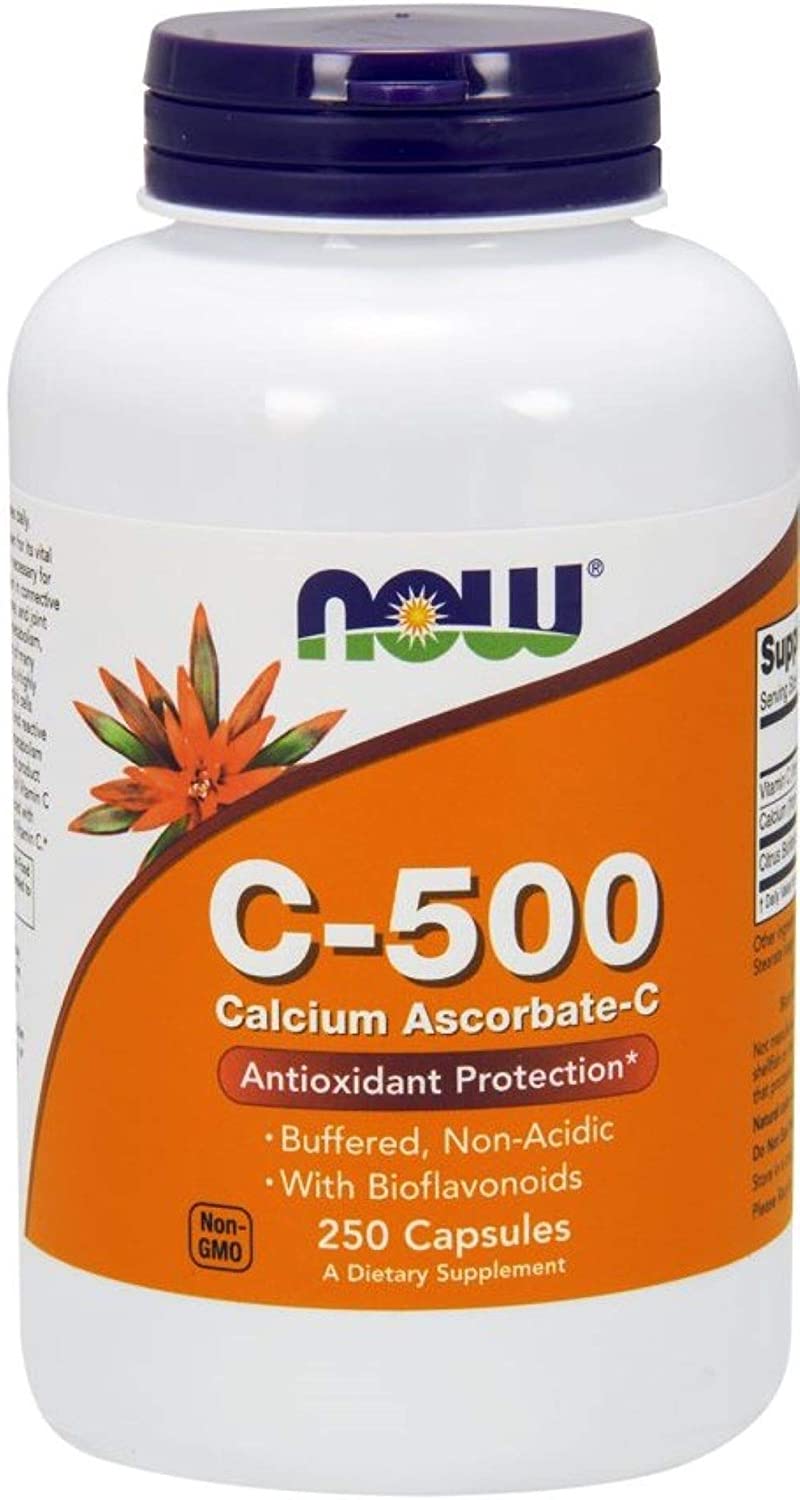 NOW Foods Vitamin C-500 Calcium Ascorbate-C - 250 caps