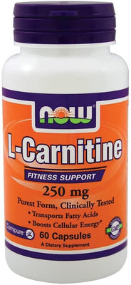 NOW Foods L-Carnitine, 250mg - 60 vcaps