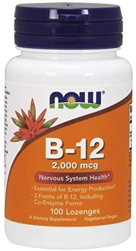 NOW Foods Vitamin B-12, 2000mcg - 100 lozenges