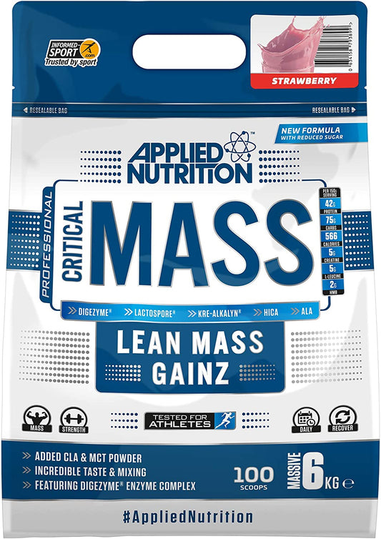 Applied Nutrition Critical Mass - Professional, Strawberry - 6000g