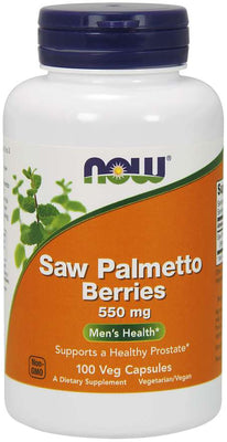 NOW Foods Saw Palmetto Berries, 550mg - 100 vcaps