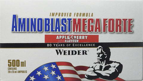 Weider Amino Blast Mega Forte, Apple-Cherry - 20 x 25 ml.