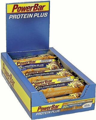 PowerBar Protein Plus 30%, Vanilla Caramel Crisp - 15 bars