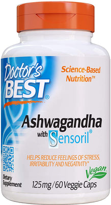 Doctor's Best Ashwagandha with Sensoril, 125mg - 60 vcaps