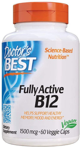 Doctor's Best Fully Active B12, 1500mcg - 60 vcaps