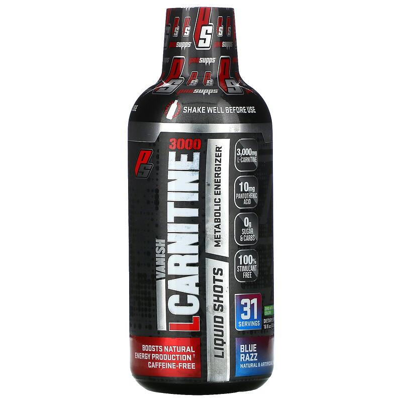 Pro Supps L-Carnitine 3000, Blue Razz - 473 ml.