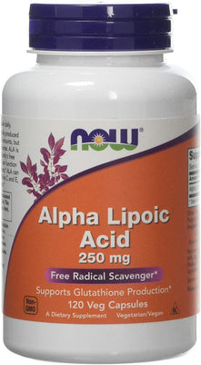 NOW Foods Alpha Lipoic Acid, 250mg 120 vcaps