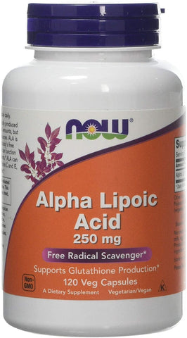 NOW Foods Alpha Lipoic Acid, 250mg 120 vcaps
