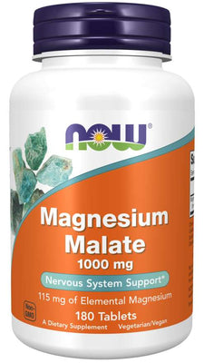 NOW Foods Magnesium Malate, 1000mg - 180 tabs
