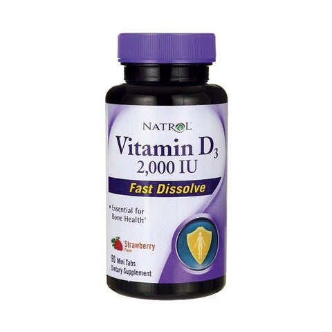 Natrol Vitamin D3 Fast Dissolve, 2000IU - 90 tabs