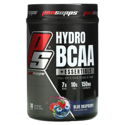 Pro Supps HydroBCAA + Essentials, Blue Raspberry - 414g