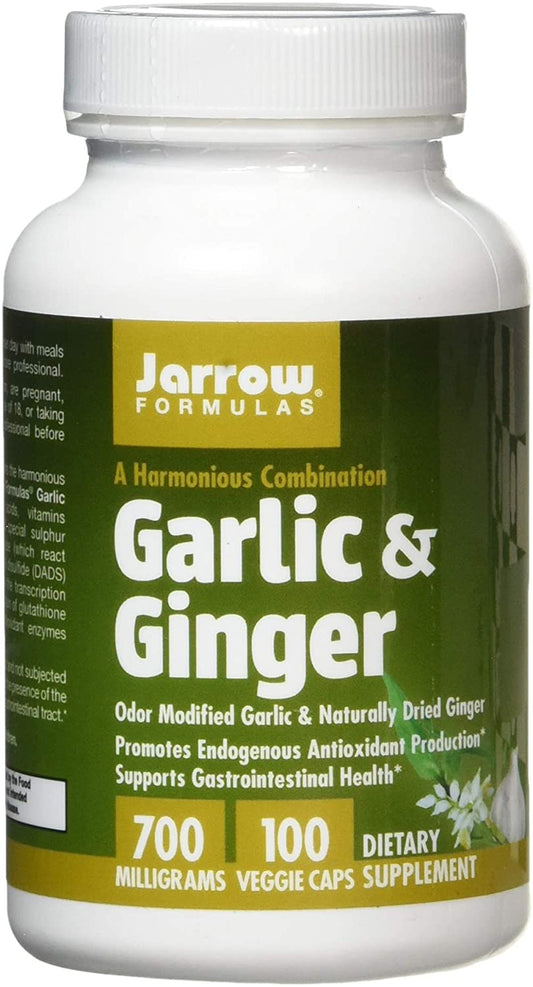 Jarrow Formulas Garlic & Ginger, 700mg - 100 vcaps