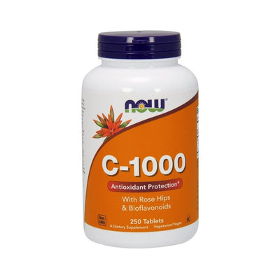 NOW Foods Vitamin C-1000 with Rose Hips & Bioflavonoids - 250 tablets
