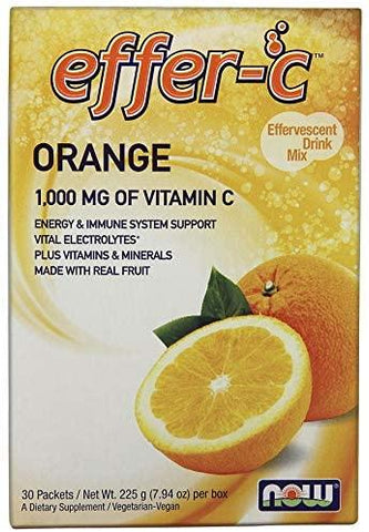 NOW Foods Effer-C, Orange - 30 packets