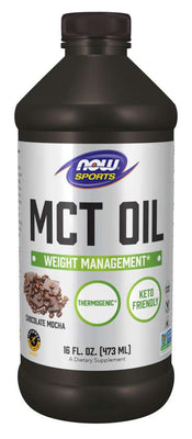 NOW Foods MCT Oil, Chocolate Mocha - 473 ml.