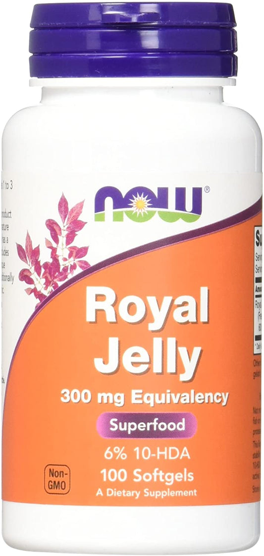 NOW Foods Royal Jelly, 300mg Equivalency - 100 softgels